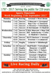 Sports live Mellett's Pub Swinford